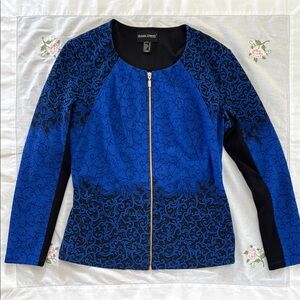 Frank Lyman Design Blue and Black Jacket